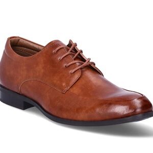 George Tan Faux Leather Men's/Boy’s Oxfords Brown Dress Shoes Size 7.5